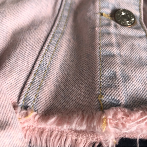 Zara Teen Cropped Denim Jacket Size 13-14 years - Picture 8 of 10